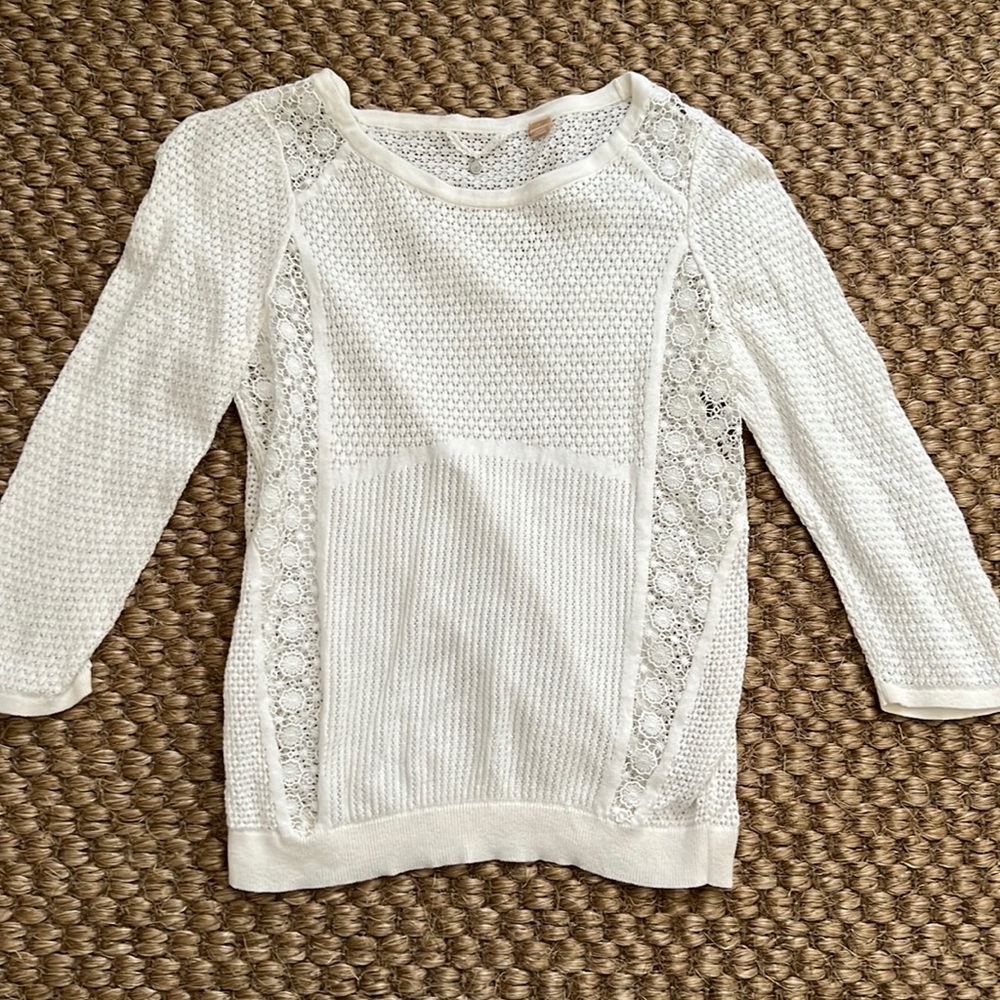 Ivory sweater from Anthropologie